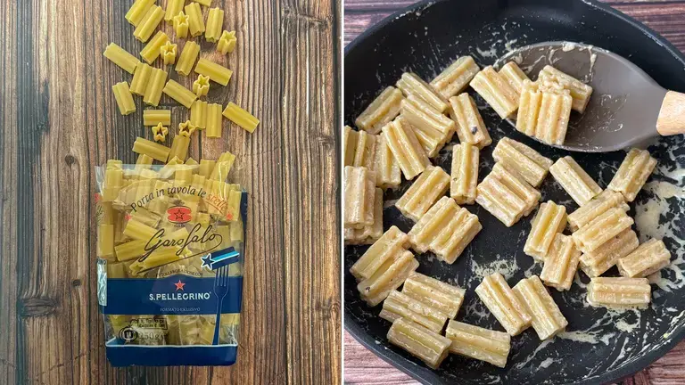 Mantecatura della pasta stelle garofalo