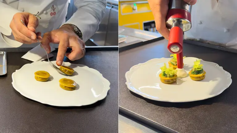 Impiattamento dei tortelli di Andrea Aprea