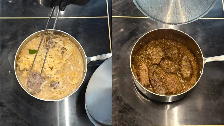 La cottura della genovese di Andrea Aprea