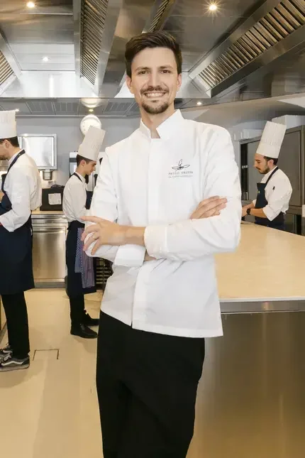Paolo Griffa in cucina