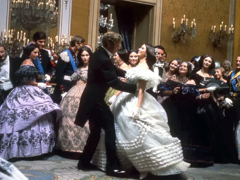 Una scena del film Il Gattopardo