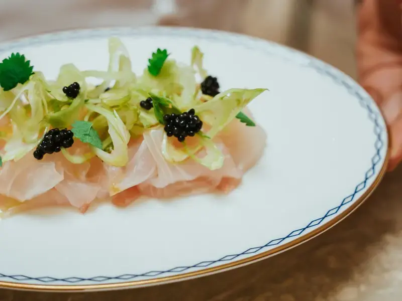 Un piatto del ristorante Vesta Fiori Chiari a Milano