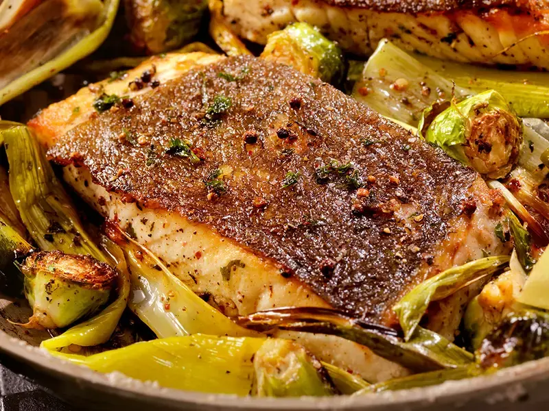 Pelle del pesce croccante