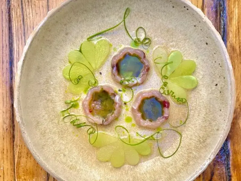 Tonno, carosello, olio di fichi di chef Miacola