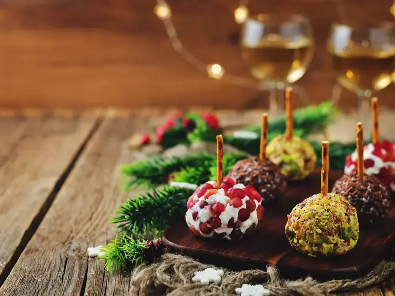 antipasti vegetariani di Natale