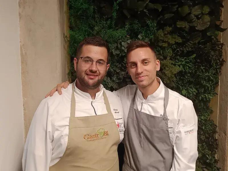 Cena vegetale a 4 mani Davide Modesti e Michele Antonelli: i piatti
