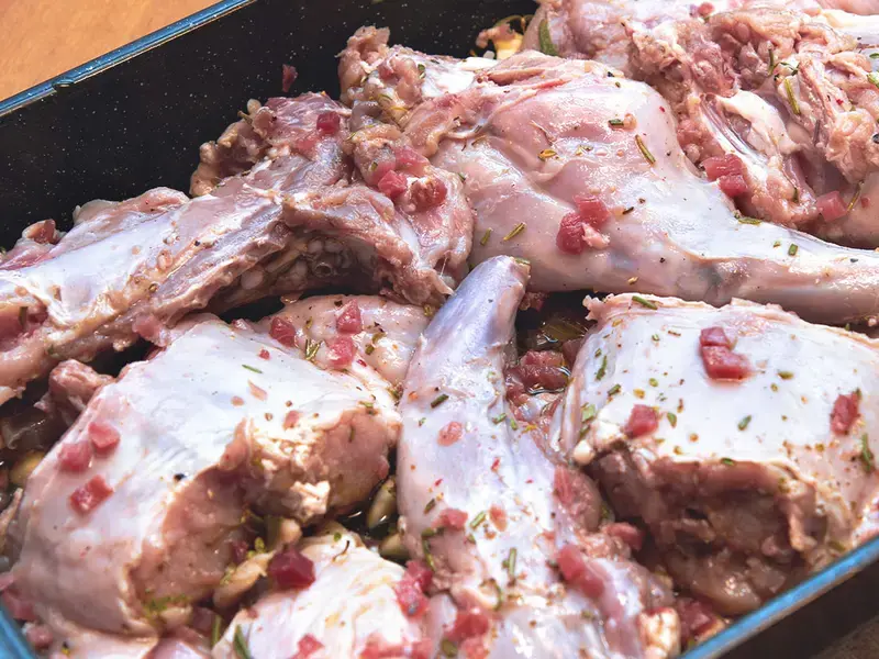 come marinare il coniglio