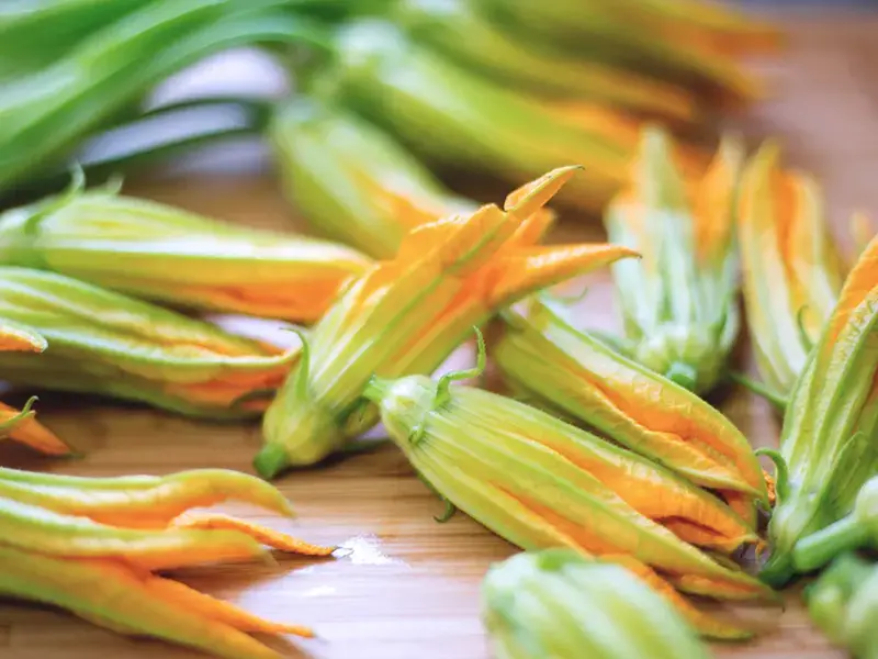 come pulire i fiori di zucca