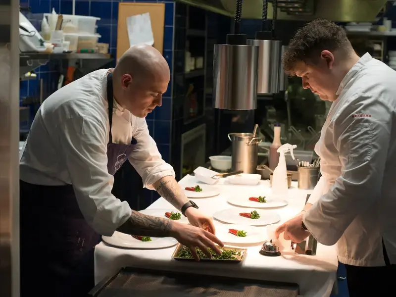 Gli chef Davide Caranchini e Andrea Casali