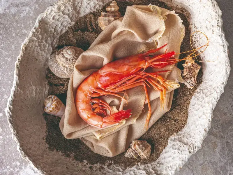 Gamba roja Quique Dacosta