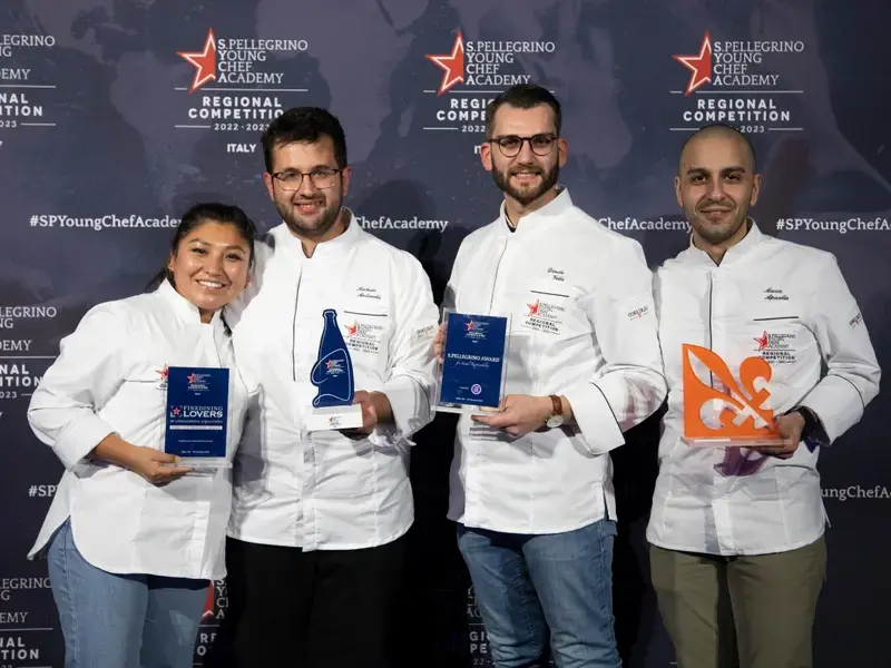 Vincitori region Italia della S.Pellegrino Young Chef Academy competition 2022-23