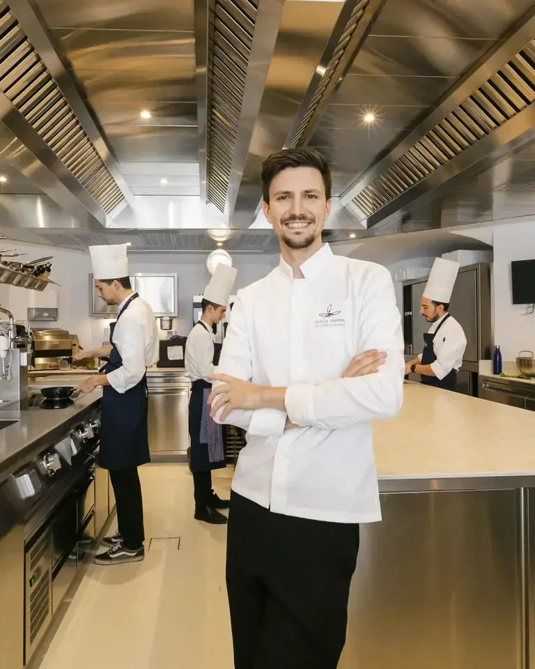 Paolo Griffa in cucina