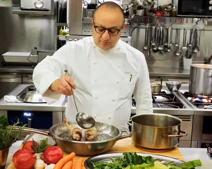 Ciccio Sultano in cucina