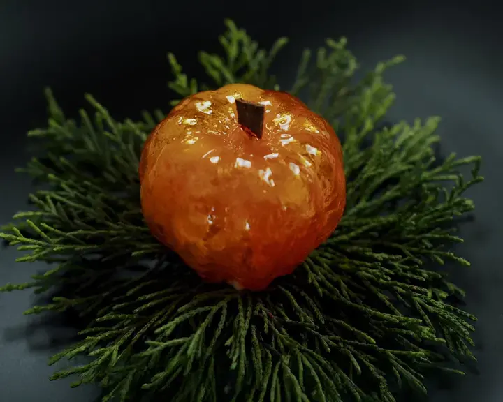 Zucca di Halloween di zucchero