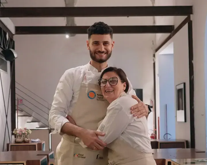 Refettorio Napoli chef Sabrina Russo e Alessio Magistro