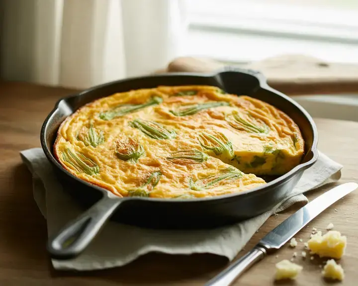 frittata con fiori di zucchina - Fine Dining Lovers