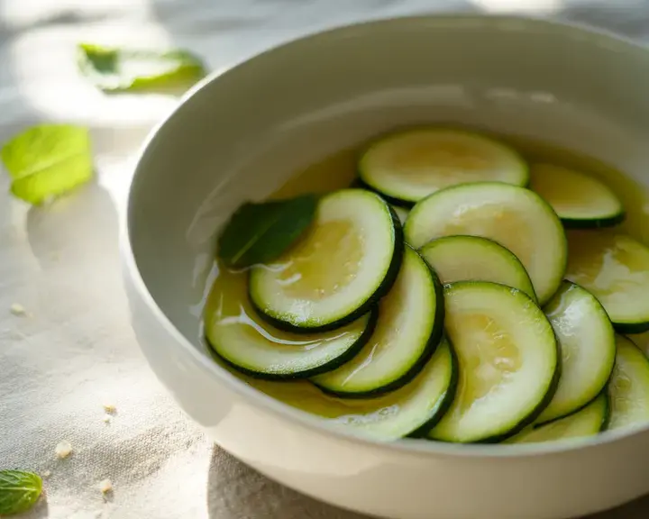 zucchine marinate crude - Fine Dining Lovers