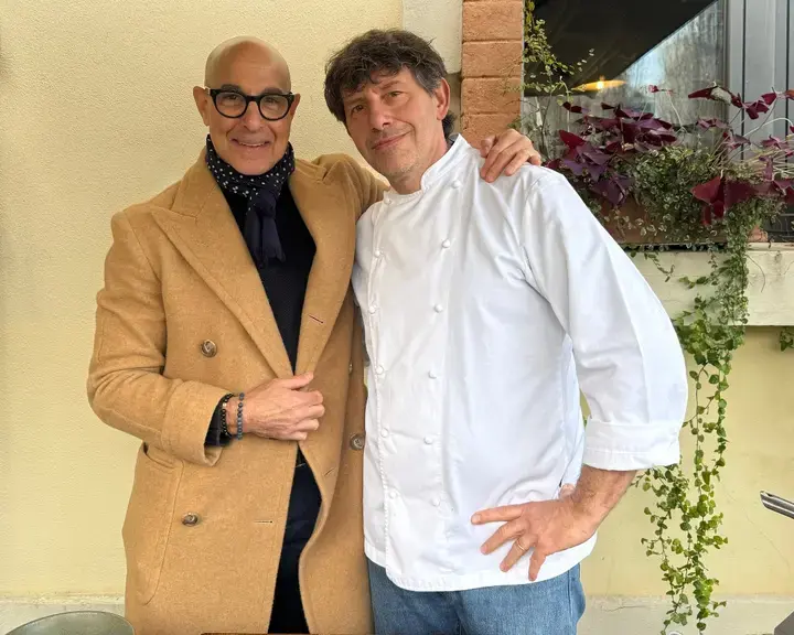 Cesare Battisti e Stanley Tucci